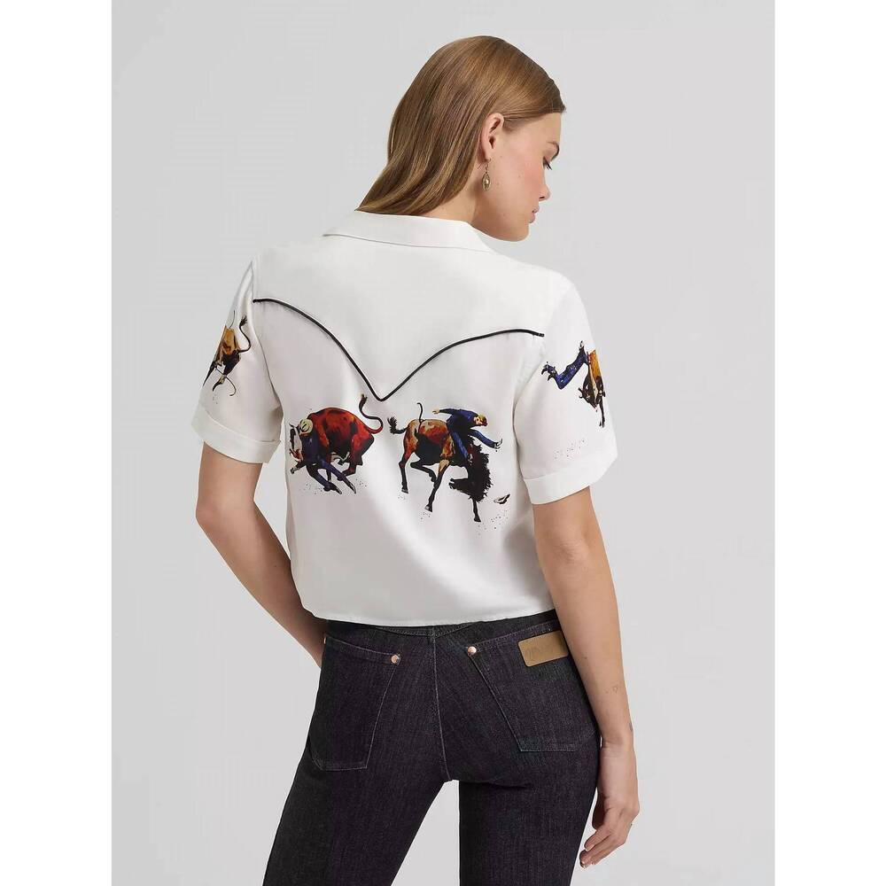 NEW WRANGLER camp shirt in white - Picture 3 of 6